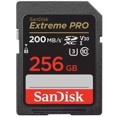 Картка пам'яті SanDisk SD 256 GB C10 UHS-I U3 R200/W140MB/s Extreme Pro V30 (SDSDXXD-256G-GN4IN)