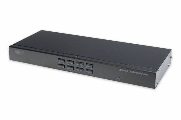 Коммутатор DIGITUS Combo-KVM, 1 user, 8-port PS/2 or USB (DS-23200-2)