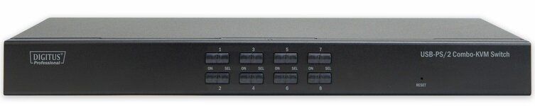 Комутатор DIGITUS Combo-KVM, 1 user, 8-port PS/2 або USB (DS-23200-2)