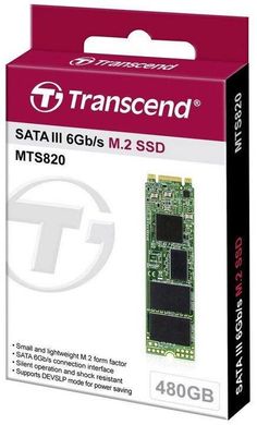Твердотільний накопичувач SSD M. 2 Transcend MTS820S 480GB 2280 SATA 3D TLC (TS480GMTS820S)