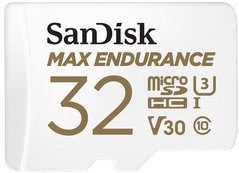 Карта пам'яті SanDisk 32GB microSDHC C10 UHS-I U3 V30 R100/W40MB/s Max Endurance (SDSQQVR-032G-GN6IA)