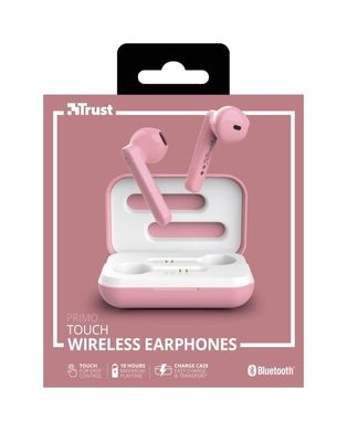 Наушники Trust Primo Touch True Wireless Mic Pink(23782_TRUST)