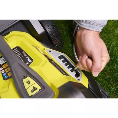 Газонокосилка Ryobi ONE+ Hybrid RY18LMH37A-250 18В/220В 2х5.0А/ч, 37см, 25-70 мм, 45л, мульчирование (5133004583)