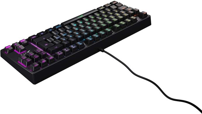 Ігрова клавіатура Xtrfy K4 TKL RGB Kailh Red Ukr-Ua, Black (XG-K4-RGB-TKL-R-UKR)