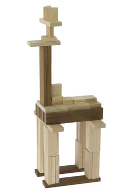Дерев'яний Конструктор goki Будівельні блоки (натуральний) 58532 (58532)