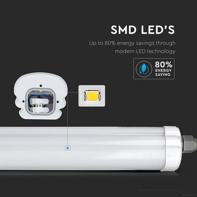 Светильник влагопылезащищенный LED V-TAC, 48W, SKU-6287, G-series, 1500mm, 230V, 4000К (3800157616515)