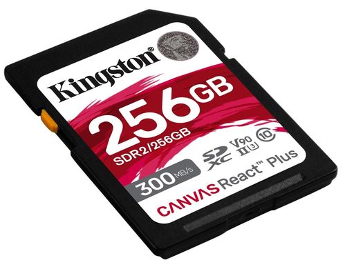 Карта памяти Kingston SD 256GB C10 UHS-II U3 R300/W260MB/s (SDR2/256GB)