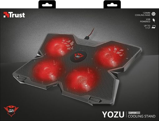 Підставка для ноутбука Trust GXT278 YOZU COOLING (17.3") RED LED BLACK (20817_TRUST)