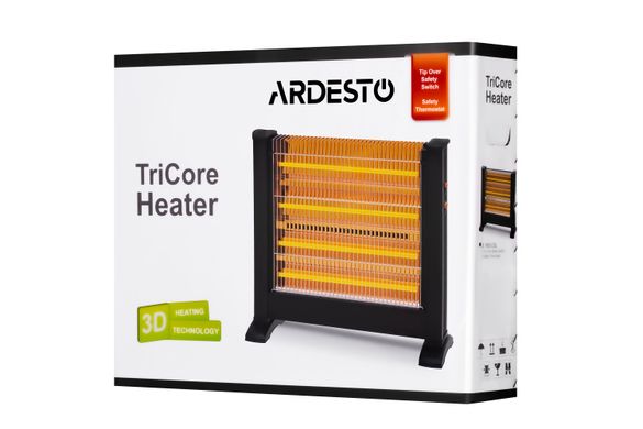 Нагрівач інфрачервоний Ardesto IHS-2200 2200 Вт до 22 м2 кварцовий підлоговий (IHS-2200)