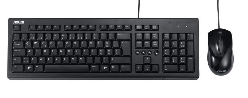 Комплект ASUS U2000 (Keyboard+Mouse) Black (90-XB1000KM00050)