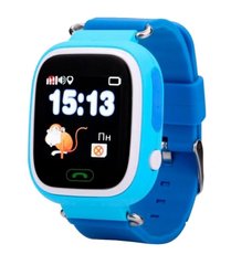 Детские телефон-часы с GPS трекером GOGPS К04 синие (K04BL)