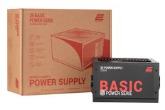 Блок питания 2E BASIC POWER (500W), 80%, 120mm, 1xMB 24pin (20+4), 1xCPU 8pin (4+4), 3xMolex, 4xSATA, 2xPCIe 8pin (6+2) (2E-BP500-120APFC)