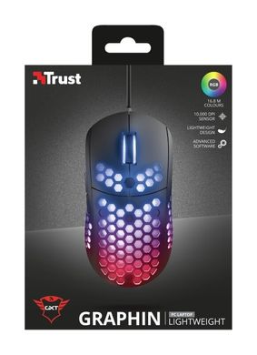Мышь Trust GXT 960 Graphin Ultra-lightweight RGB Black (23758_TRUST)
