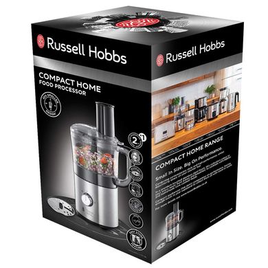 Кухонний комбайн Russell Hobbs 25280-56 Compact Home, 500 Вт, 1,9 л, неіржавка сталь (25280-56)