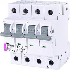 Автоматический выключатель ETI ETIMAT 6 3p+N C 25А (6 kA) (2146518)