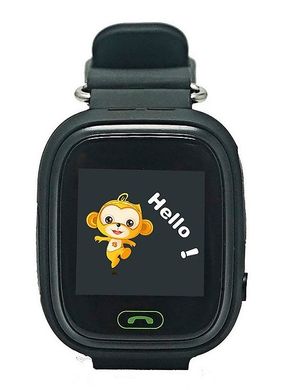 Дитячі телефон-годинник з GPS трекером GOGPS К04 Чорні (K04BK)