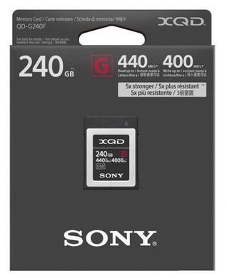 Карта памяти Sony XQD 240GB G Series R440MB/s W400MB/s (QDG240F)