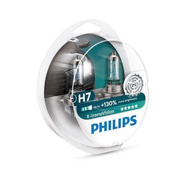 Автолампи Philips H7 X-treme VISION 3700K, 2шт (12972XV+S2)