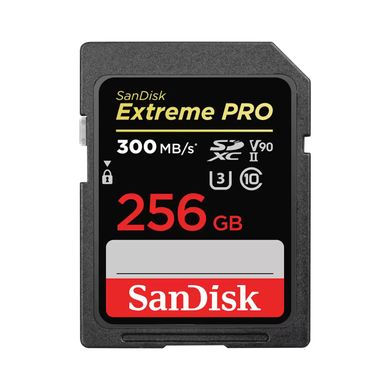Карта памяти SanDisk SD 256GB C10 UHS-II U3 V90 R300/W260MB/s Extreme Pro (SDSDXDK-256G-GN4IN)