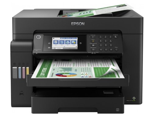 МФУ ink color A3 Epson EcoTank L15150 32_22 ppm Fax DADF Duplex USB Ethernet Wi-Fi 4 inks Pigment (C11CH72404)