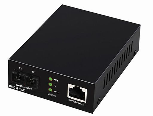Медіаконвертер D-Link DMC-G10SC 1xGE, 1x1000BaseLX, SM 10км, SC (DMC-G10SC)