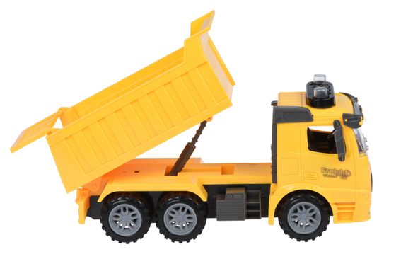 Машинка инерционная Same Toy Truck Самосвал желтый со светом и звуком 98-611AUt-1 (98-611AUt-1)