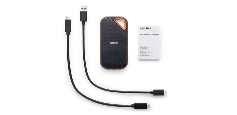 Портативный SSD SanDisk USB 3.2 Gen 2x2 Type-C E81 2TB R2000/W2000MB/s IP55 (SDSSDE81-2T00-G25)