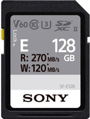 Карта памяти Sony SDXC 128GB C10 UHS-II U3 V60 R270/W120MB/s Entry (SFE128.ET4)