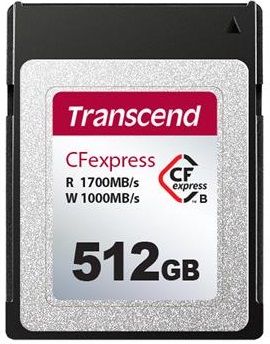 Карта памяти Transcend 512GB CFExpress 820 Type B R1700/W1100MB/s (TS512GCFE820)