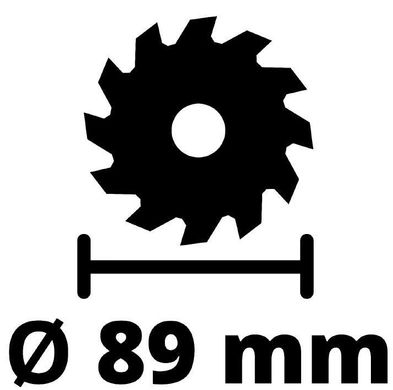 Пила дискова міні Einhell TC-CS 89 600 Вт 89х10 мм (4331030)