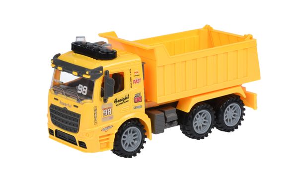 Машинка інерційна Same Toy Truck Самоскид жовтий зі світлом і звуком 98-614AUt-1 (98-614AUt-1)