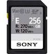 Карта пам'яті Sony 256GB SDXC C10 UHS-II U3 V60 R270/W120MB/s Entry (SFE256.AE)