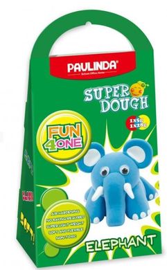 Масса для лепки Paulinda Super Dough Fun4one Слоник (подвижные глаза) PL-1543