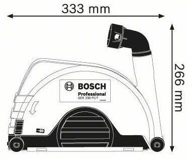 Bosch Professional GDE 230 FC-T , 230мм, 2.1 кг (1.600.A00.3DM)