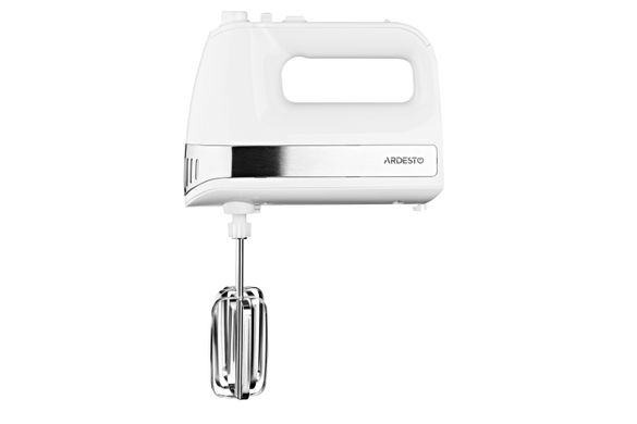 Міксер Ardesto ручний з чашею 500 Вт насадки-4 чаша-пластик 3.2 л турборежим білий (KSTM-500W)