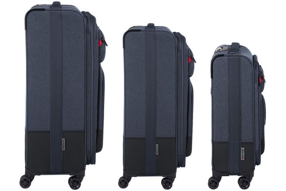 Набір тканинних валіз, Wenger Deputy Set (20"/24"/29"), 4 колеса, темно-синій (604365)