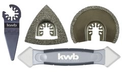Набор насадок для реноватора KWB for Einhell для плитки 4 шт (708750)