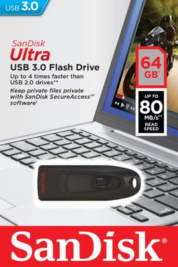 USB накопитель SanDisk 64GB USB 3.0 Ultra (SDCZ48-064G-U46)