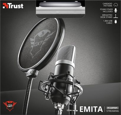 Мікрофон Trust GXT 252 Emita Streaming USB (21753_TRUST)