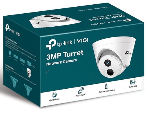 IP-Камера TP-LINK VIGI C400P-2.8 PoE 3Мп 2.8 мм H264+ WDR Onvif внутрішня (VIGI-C400P-2.8)