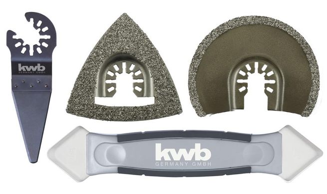 Набір насадок для реноватора KWB for Einhell для плитки 4 шт (708750)