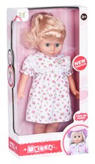 Кукла Same Toy белое платье в розовый цветочек 45 см 8010BUt-1 (8010BUt-1)
