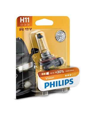 Автолампа галогенная Philips H11 Vision 3200K 1шт (12362PRB1)
