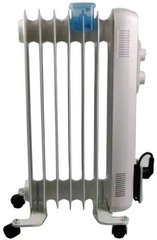Масляный радиатор RM Electric 15м2 1500Вт механическое управление 7 секций увлажнитель белый (RM-02001E)