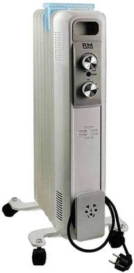 Оливний (масляний) радіатор RM Electric 15 м2 1500 Вт механічне керування 7 секцій зволожувач білий (RM-02001E)