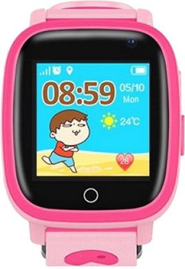 Смарт-годинник дитячі з GPS трекером GOGPS ME K14 Рожеві (K14PK)