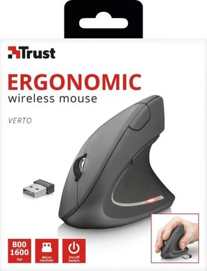 Мышь Trust Verto Ergonomic WL BLACk (22879_TRUST)