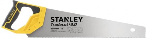 Ножовка по дереву 450мм 7 TPI закаленный зуб TRADECUT STANLEY нержавеющая сталь (STHT20354-1)