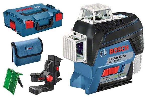 Нивелир лазерный Bosch GLL 3-80 CG (12 V)+ BM 1 + L-Boxx (0.601.063.T00)