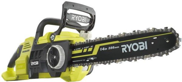 Пила ланцюгова Ryobi RY36CSX35A-0, 36В акумуляторна, Oregon 35см, безщіткова (без АКБ і ЗП) (5133004595)